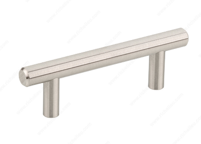 Richelieu Hardware 20576195 - Contemporary Steel Pull Brushed Nickel - Click Image to Close